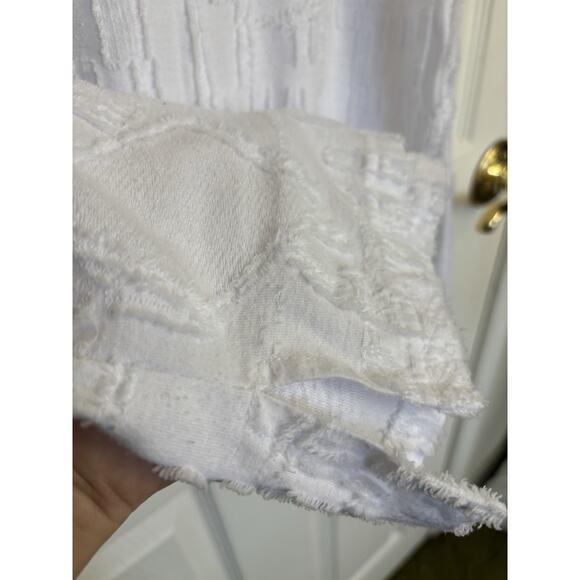 Parsley & Sage White Sleeveless Abstract Textured Top Size Medium Boho Lagenlook - Picture 7 of 8